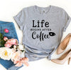 Life Begins After Coffee T-shirt by T-Shirt Crazed