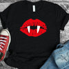Vampire Lips Halloween T-shirt by T-Shirt Crazed