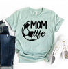 Football Mom Life T-shirt by T-Shirt Crazed