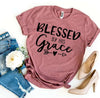 Blessed By His Grace T-shirt by T-Shirt Crazed