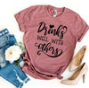 Drinks Well With Others T-shirt by T-Shirt Crazed