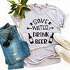 Save Water Drink Beer T-shirt by T-Shirt Crazed