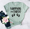 Napping For Three T-Shirt by T-Shirt Crazed