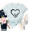 Love Heart T-shirt by T-Shirt Crazed