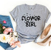 Flower Girl T-shirt by T-Shirt Crazed
