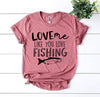 Love Me Like You Love Fishing T-shirt by T-Shirt Crazed