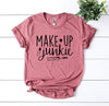 Make Up Junkie T-shirt by T-Shirt Crazed