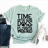 Time Spent With Dogs Is Never Wasted T-shirt by T-Shirt Crazed