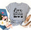 Live a Life Of Adventure T-shirt by T-Shirt Crazed