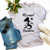 Mermaid On Vacation T-shirt by T-Shirt Crazed