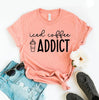 Iced Coffee Addict T-shirt by T-Shirt Crazed