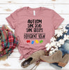 Autism Same Road Same Bricks T-shirt by T-Shirt Crazed
