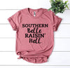 Southern Belle Raisin' Hell T-shirt by T-Shirt Crazed