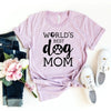 Worlds Best Dog Mom T-Shirt by Furr Baby Gifts