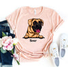 Peeking Boxer Dog T-shirt by T-Shirt Crazed
