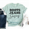 Boots Jeans Jesus T-shirt by T-Shirt Crazed