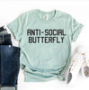 Anti Social Butterfly T-shirt by T-Shirt Crazed