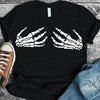 Skeleton Hand Halloween T-shirt by T-Shirt Crazed