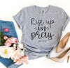 Rise Up And Pray Luke 22:46 T-shirt by T-Shirt Crazed