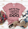 Hold My Drink I Gotta Pet This Dog T-shirt by Furr Baby Gifts