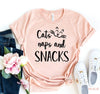 Cats Naps & Snacks T-Shirt by Furr Baby Gifts