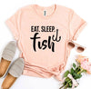 Eat Sleep Fish T-shirt by T-Shirt Crazed