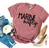 Marine Wifey T-shirt by T-Shirt Crazed