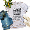 Silence Is Golden T-shirt by T-Shirt Crazed