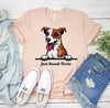 Peeking Jack Russell Terrier Dog T-shirt by T-Shirt Crazed