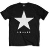 David Bowie Blackstar (White Star on Black) [T-Shirt] by Rock Band Apparel