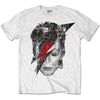 David Bowie Halftone Flash Face [T-Shirt] by Rock Band Apparel