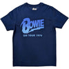 David Bowie On Tour 1974 [T-Shirt] by Rock Band Apparel