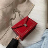Dazzling Scrub Leather Designer Shoulder Bags For Women And Girls Luxury Chain Rivet Crossbody Bag - Female Small Handbags by Stevvex