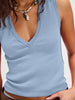 V-Neck Ribbed Tank