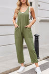 Lovelet V-Neck Wide Strap Overalls