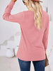 Plus Size Button Detail Long Sleeve T-Shirt by Simply Love
