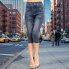 Seamless Denim Print Leggings – Hollow Cut Sexy Fit by FitiqueFit