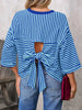 Striped Back Bow Tie T-Shirt by Simply Love