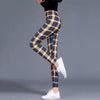 Women’s Plaid Yoga Leggings – Mid Waist Push-Up Pants by FitiqueFit
