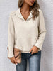 Textured Quarter Snap Sweatshirt by Wild and Free Boutique