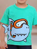 Children's Cartoon Shark Short Sleeve T-Shirt by Simply Love