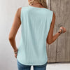 Women's Loose-Fit Round-Neck Cotton Tank Top – Casual Elegant Solid Color by FitiqueFit