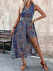 Women's Printed V-Neck Sleeveless Jumpsuit – Vacation Chic by FitiqueFit
