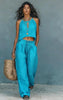 Women's Sleeveless Tank Top & Wide-Leg Pants Set – Linen Blend Summer Two-Piece by FitiqueFit