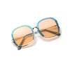 Large Half Frame UV400 Sunglasses – Colorful Fashion Shades by FitiqueFit