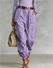 Women’s High-Waist Loose Fit Wide-Leg Casual Trousers by FitiqueFit