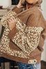 Leopard Print Drop Shoulder Jacket with Button-Up Closure Beautiful Unique Design Winter Jacket by Stevvex