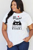 Simply Love Full Size MEOW THIS IS THE BEST DAY EVER! Graphic Cotton T-Shirt by Simply Love