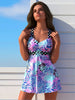 Women's High-Neck Tankini Swimsuit – Adjustable Straps Plus Size by FitiqueFit
