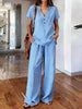 Women’s Casual Solid Color Two Piece Set by FitiqueFit